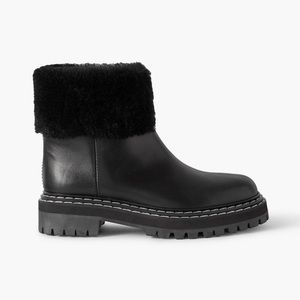 Proenza Schouler Shearling Lined Leather Ankle Boots